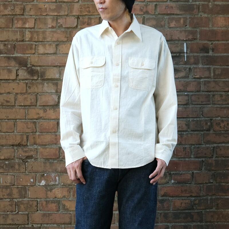 SUGAR CANE SUGARCANE シュガーケーン #SC27851 長袖 ホワイト