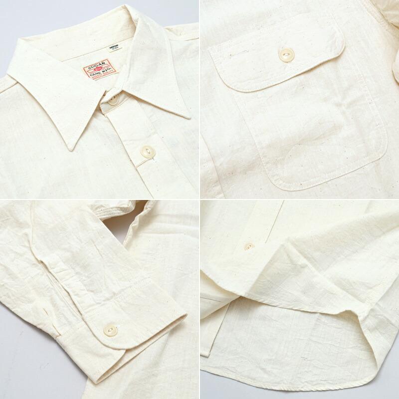 SUGAR CANE SUGARCANE シュガーケーン #SC27851 長袖 ホワイト