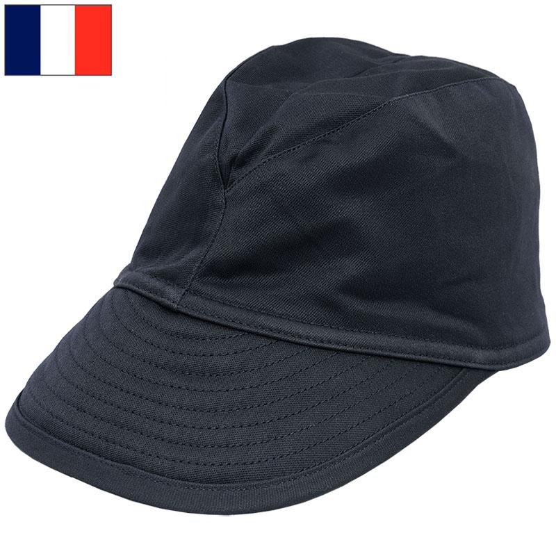 メール便可 フランス軍 ファイヤーマン キャップ ネイビー デッド