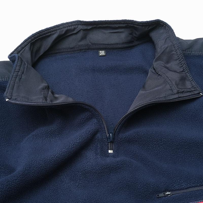 フランス ASVP プルオーバー フリースジャケット ネイビー レッド