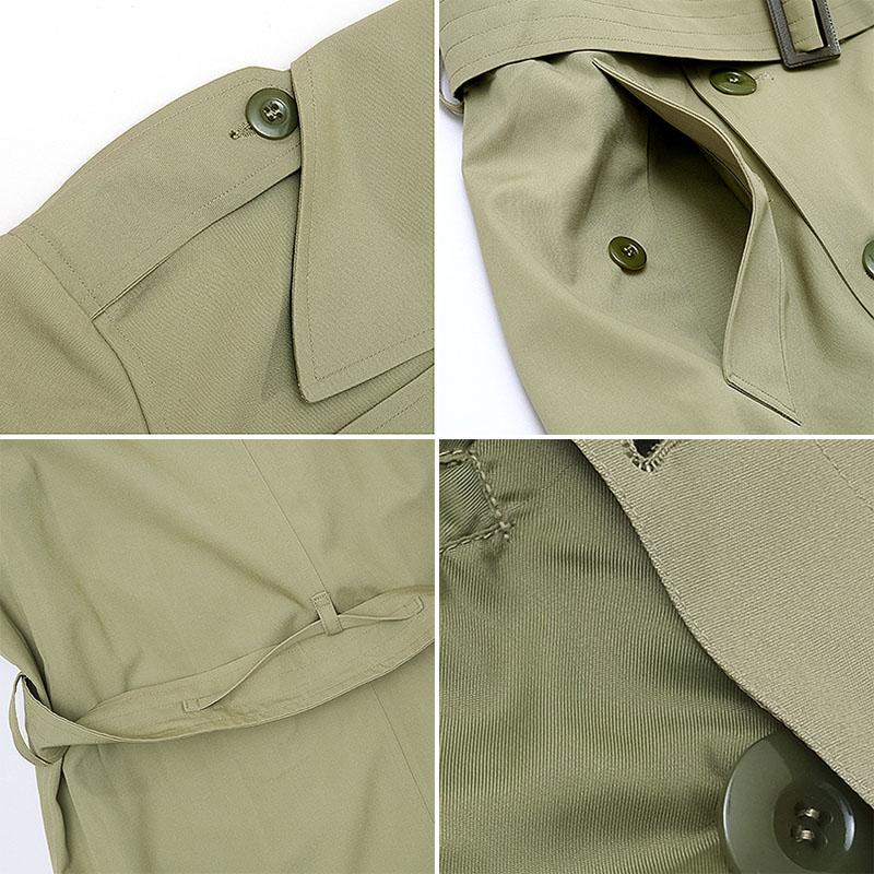 フランス軍 オフィサー トレンチコート カーキ デッドストック