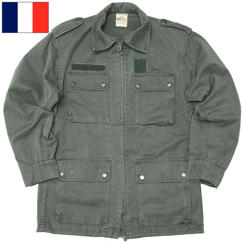 フランス軍 AF フィールドジャケット HBT オリーブ USED JJ321UN フランス軍 AF フィールドジャケット HBT オリーブ USED JJ321UN