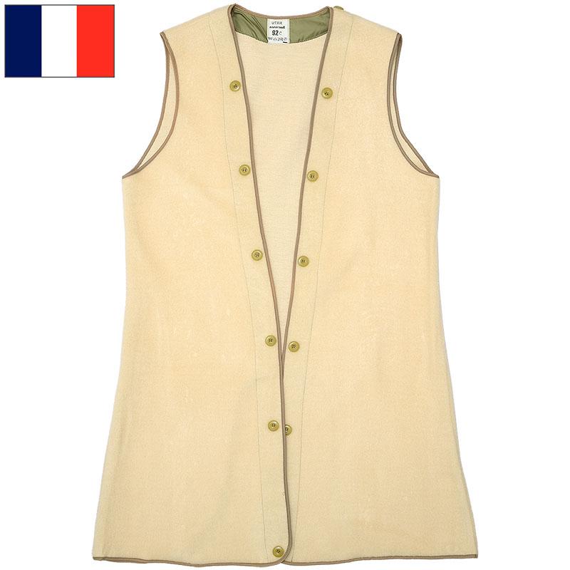 フランス軍 トレンチコート ライナーベスト ライトベージュ デッド