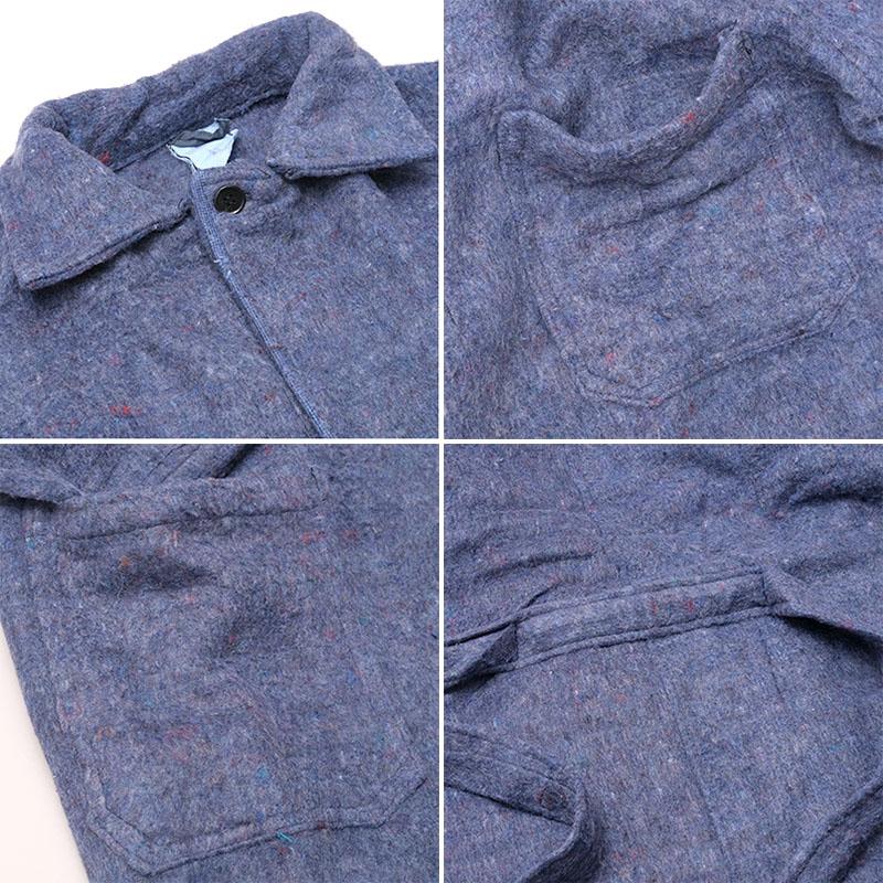 ルーマニア軍 ウール ロングコート ブルー デッドストック