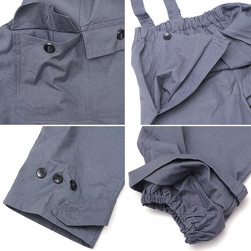 ハンガリー軍 マウンテン ビブオーバーオール グレー メンズ デッド