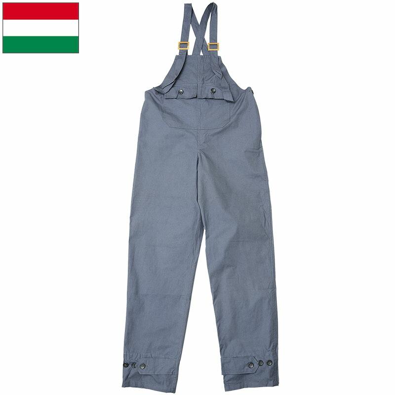 ハンガリー軍 マウンテン ビブオーバーオール グレー レディース