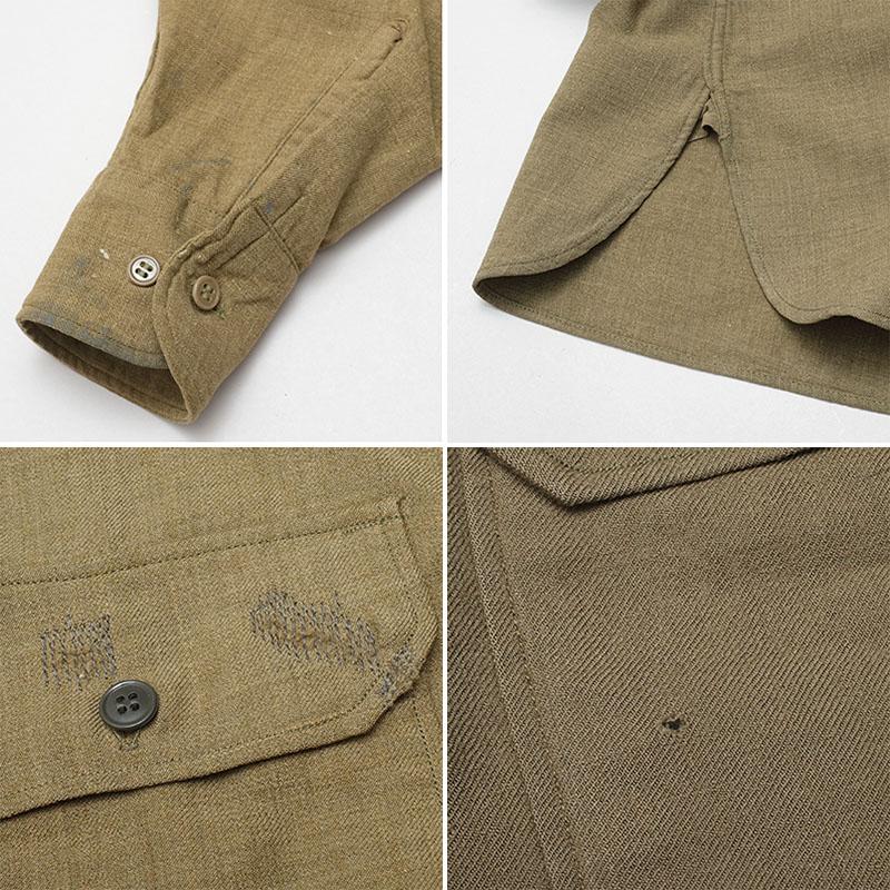 米軍 M37 ウールシャツ 長袖 カーキ USED アメリカ軍 GI 陸軍 米軍 M37 ウールシャツ 長袖 カーキ USED アメリカ軍 GI 陸軍