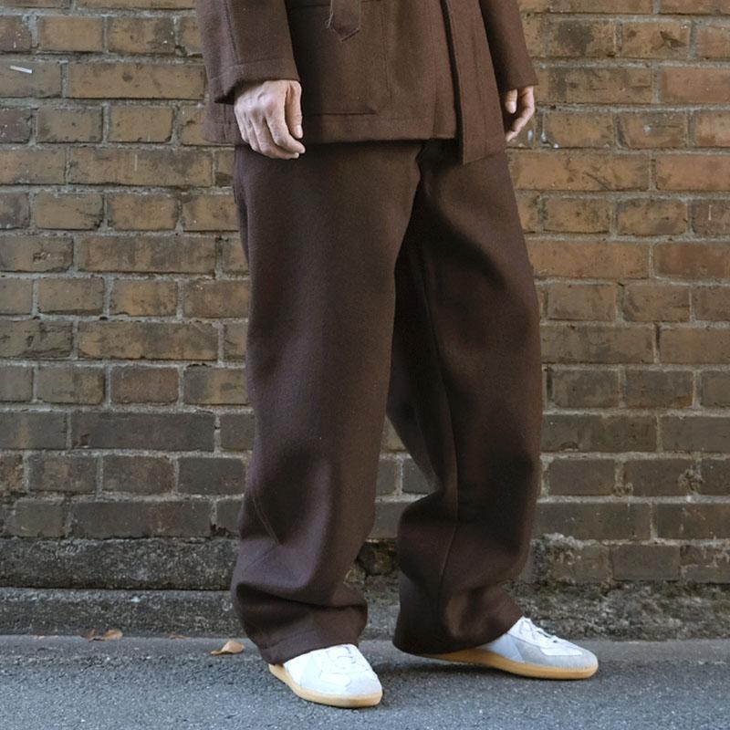 イタリア軍 ホスピタル ウールパンツ ブラウン デッドストック PP394NN