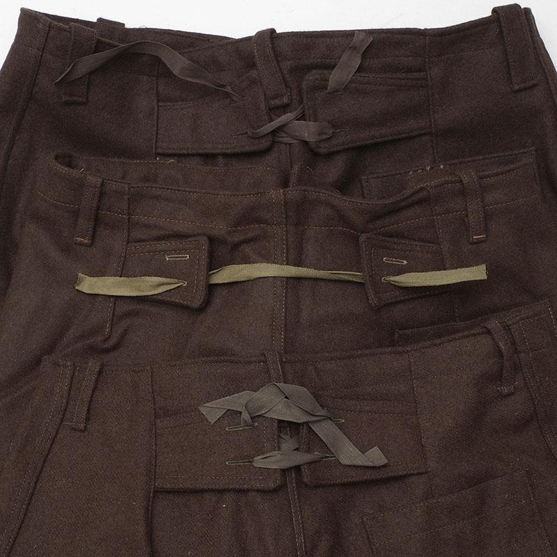 イタリア軍 ホスピタル ウールパンツ ブラウン デッドストック PP394NN