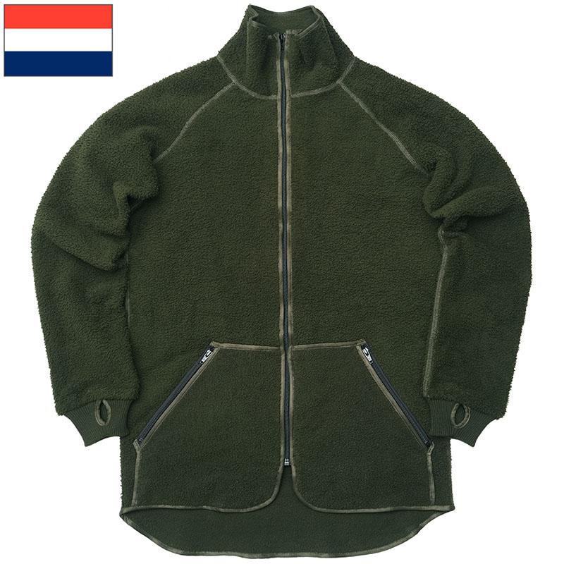 オランダ軍 フリースジャケット グリーン NEWタイプ USED オランダ軍 フリースジャケット グリーン NEWタイプ USED
