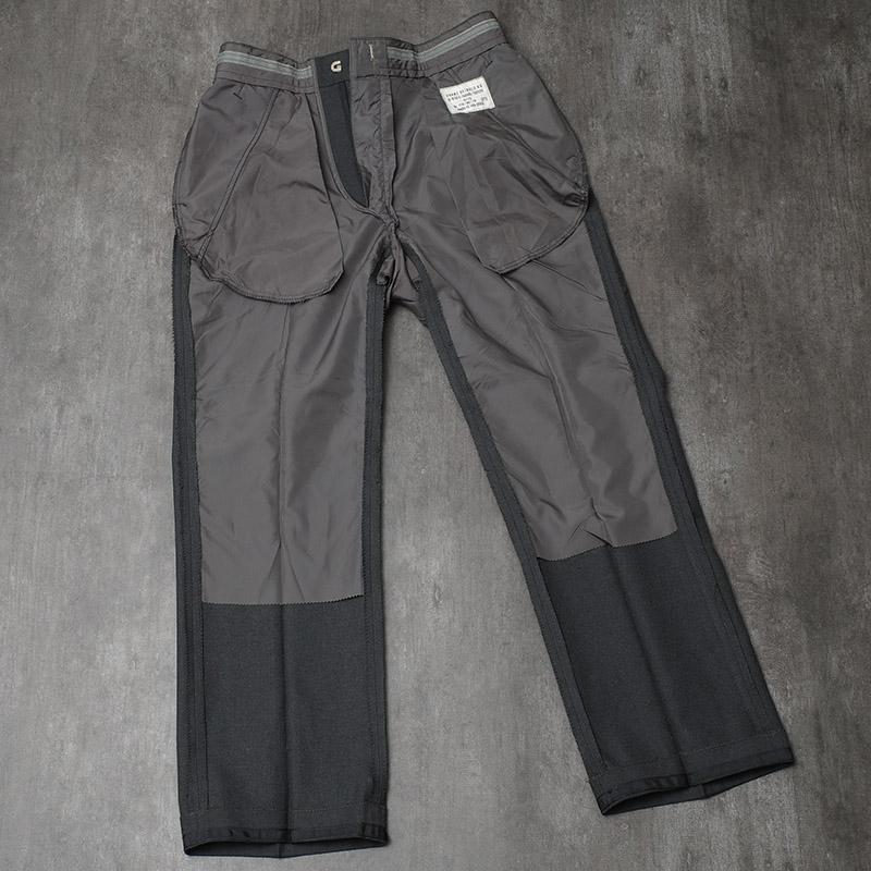 モユル　パンツチャコールグレー未使用品 ドイツ軍 ドレス ユニフォームパンツ チャコールグレー USED ZPP549UN