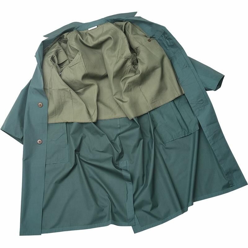 東ドイツ軍 レインコート グリーン Aタイプ デッドストック JR036NN
