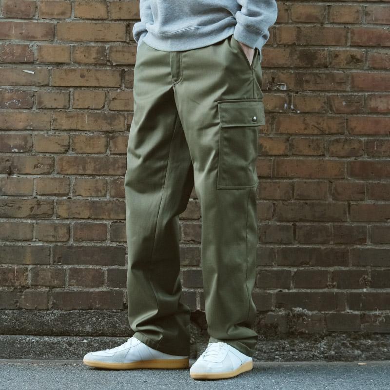 ベルギー軍 フィールドパンツ カーゴポケット付き オリーブ