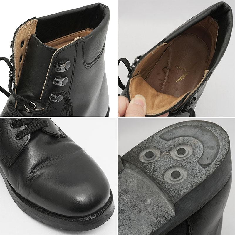 オランダ軍 レザー アンクルブーツ ブラック USED FB069UN ワーク