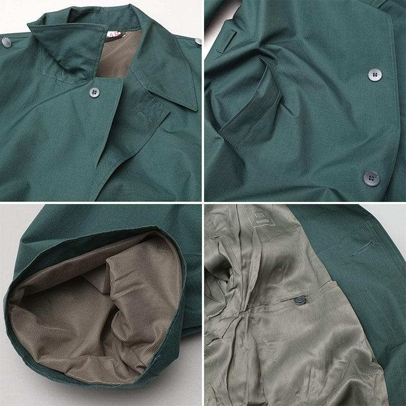 東ドイツ軍 レインコート グリーン Bタイプ デッドストック JR036NN