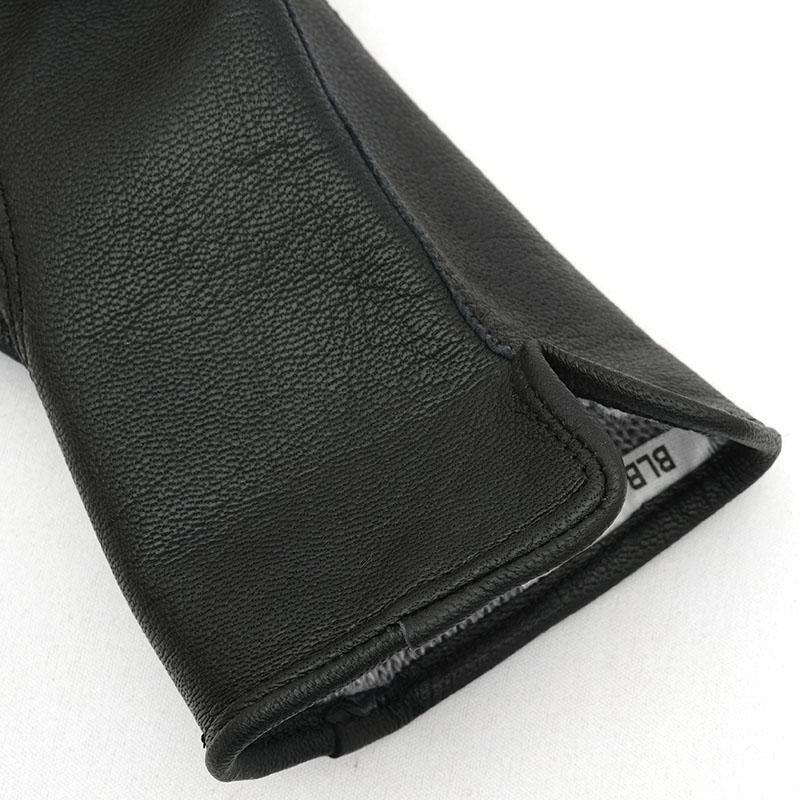 メール便可 オランダ軍 レザーグローブ ブラック デッドストック