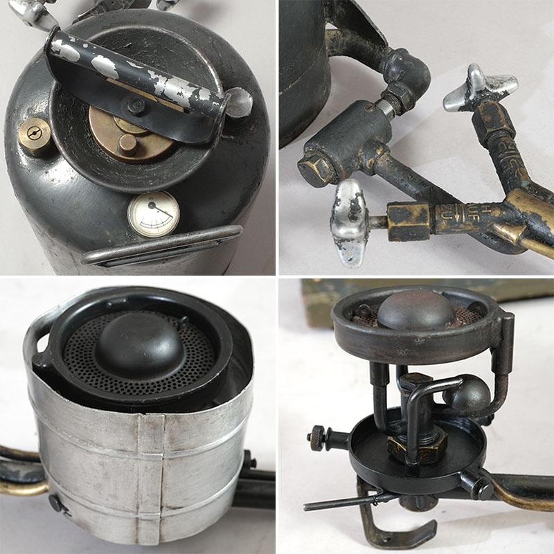 ビンテージ スイス製 キャンプ フードウォーマー ツーバーナー アルコールコンロ ビンテージ スイス製 キャンプ フードウォーマー ツーバーナー