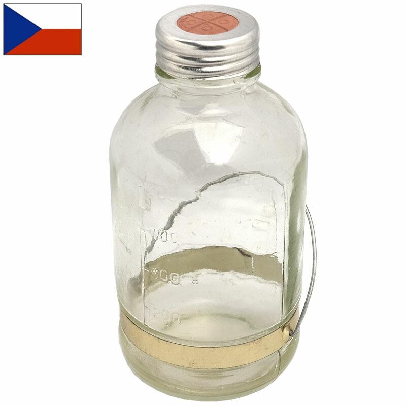 チェコ軍 ガラスボトル 600ml デッドストック EE794NN 容器 ガラス瓶