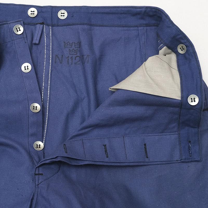 スウェーデン軍 メカニックパンツ ネイビー 2ポケット デッドストック