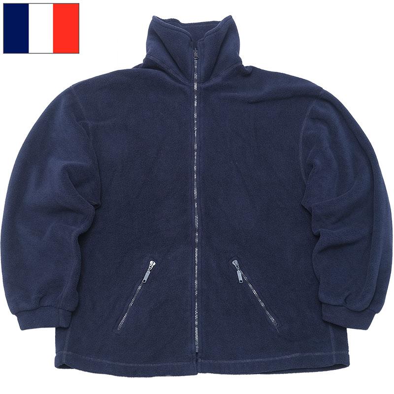 フランス軍 フリースジャケット ネイビー USED JJ344UN フランス軍 フリースジャケット ネイビー USED JJ344UN