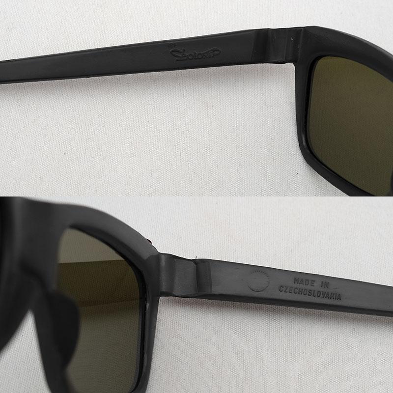 チェコ軍 サングラス スクエア ブラックフレーム デッドストック