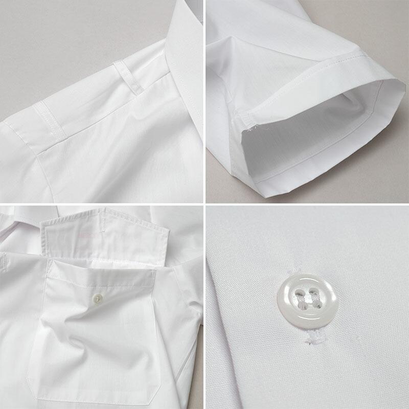 イギリス ファイヤーマン カッターシャツ 半袖 ホワイト デッド