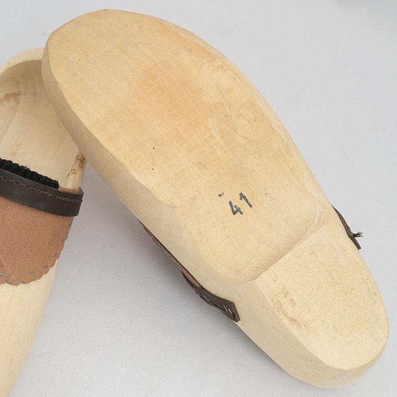 オランダ ウッドシューズ デッドストック FE053UN クロンプ クロッグ