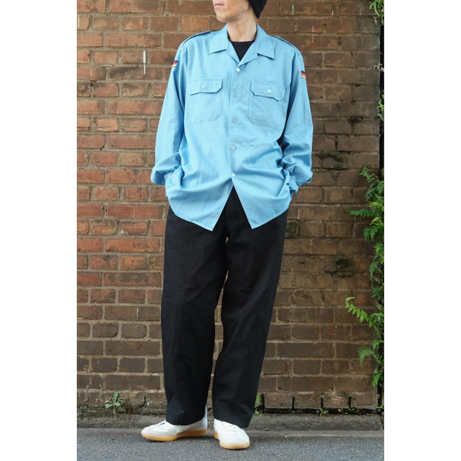 ドイツ軍 マリーン フィールドシャツ 長袖 ブルー USED JS210UN ドイツ