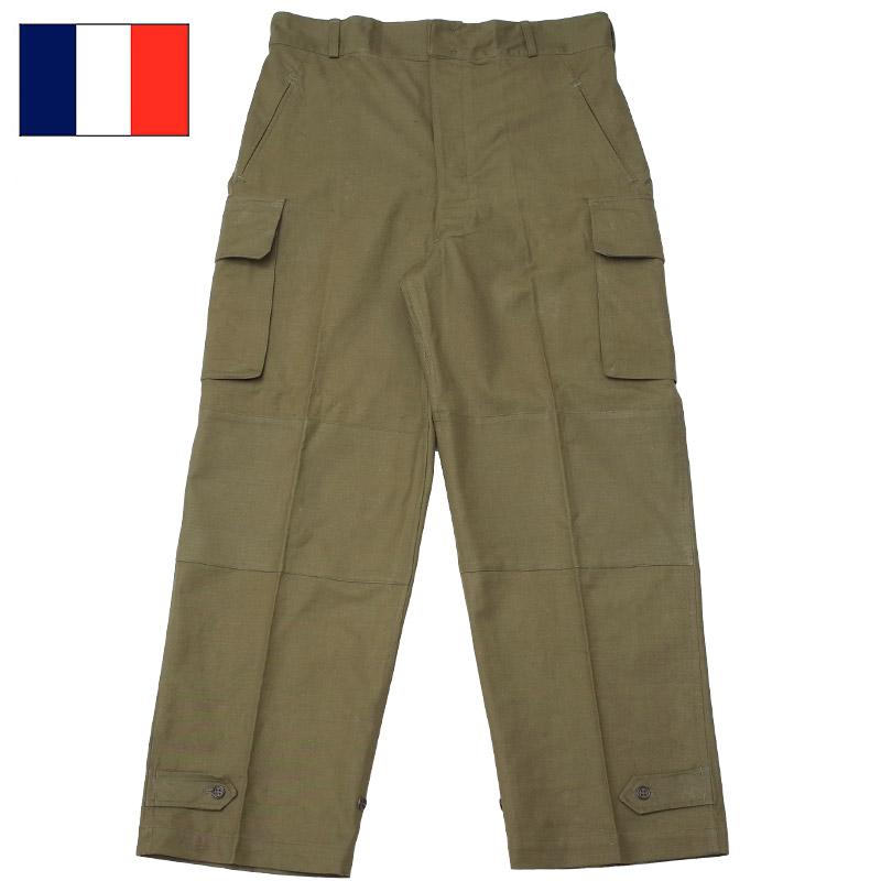 フランス軍 M-47 フィールドパンツ ツイル生地 デッドストック フランス軍 M-47 フィールドパンツ ツイル生地 デッドストック