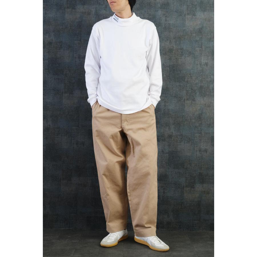 フランス ポリス アンダーシャツ ハイネック 長袖 ホワイト デッド