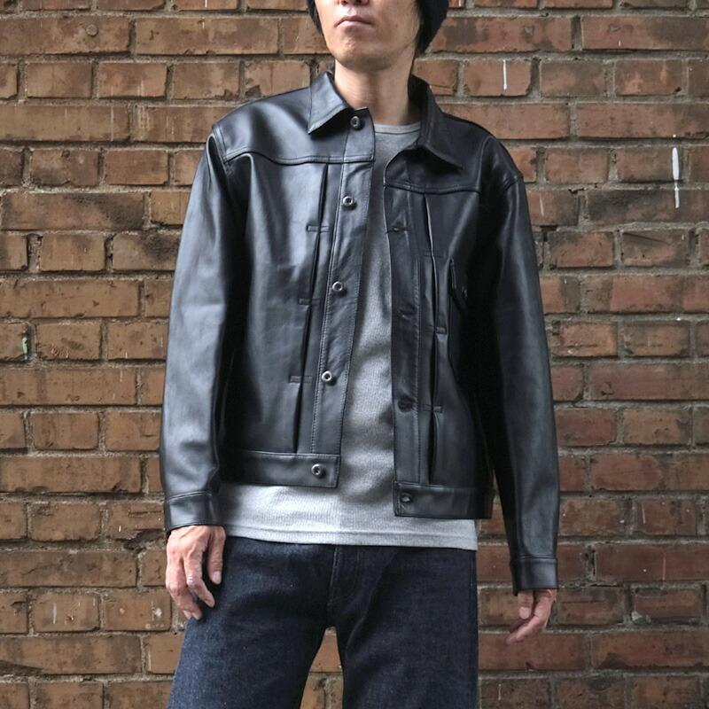 ノベルティープレゼント Schott ショット #7823950128 シープレザー トラッカージャケット レザージャケット メンズ 男性 黒 ブラック シープ 羊革 本革｜seabees｜02