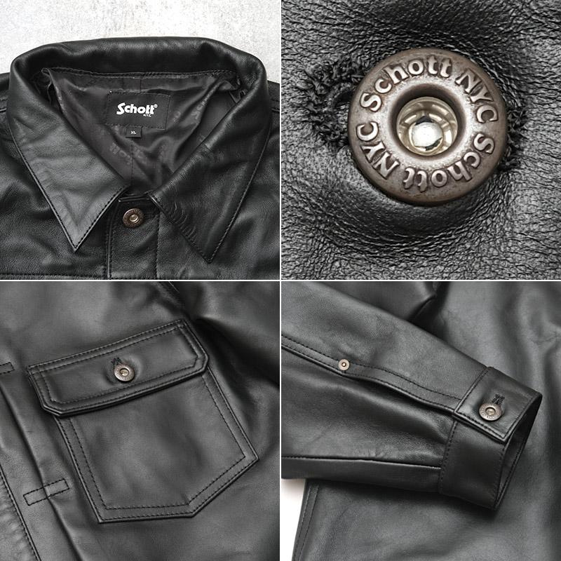 Schott N.Y.C ショット #7823950128 シープレザー トラッカー Schott N.Y.C ショット #7823950128 シープレザー トラッカー