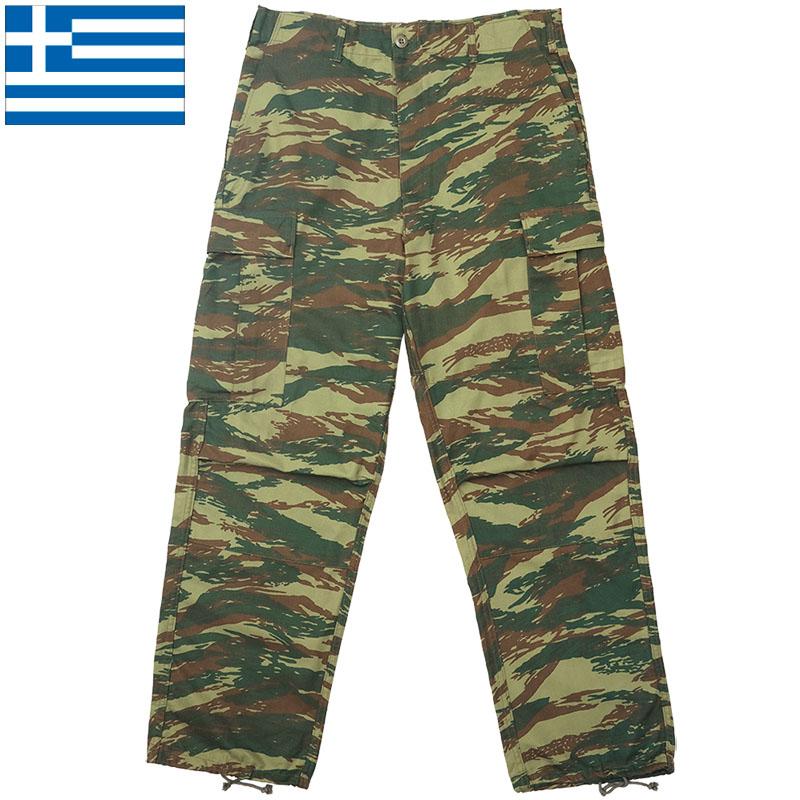 ギリシャ軍 フィールド カーゴパンツ ツイル リザードカモ USED