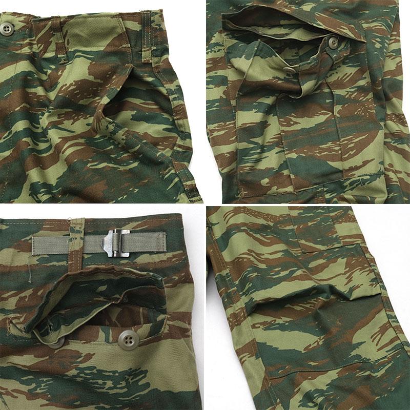 ギリシャ軍 フィールド カーゴパンツ ツイル リザードカモ USED