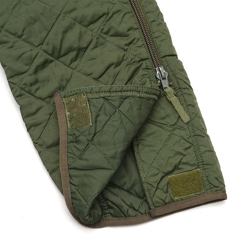 イギリス軍 キルティング ライナーパンツ グリーン USED PP421NN 英軍