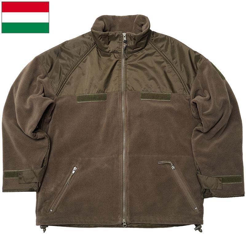 ハンガリー軍 フリースジャケット ブラウン USED JJ360UN フルジップ  