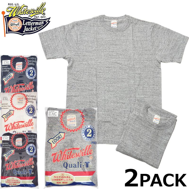 WHITESVILLE ホワイツビル #WV73544 2PACK 半袖 Tシャツ 2枚組 メンズ 男性 ユニセックス ティーシャツ 無地 夏 春 トップス  ショートスリーブ | WHITESVILLE