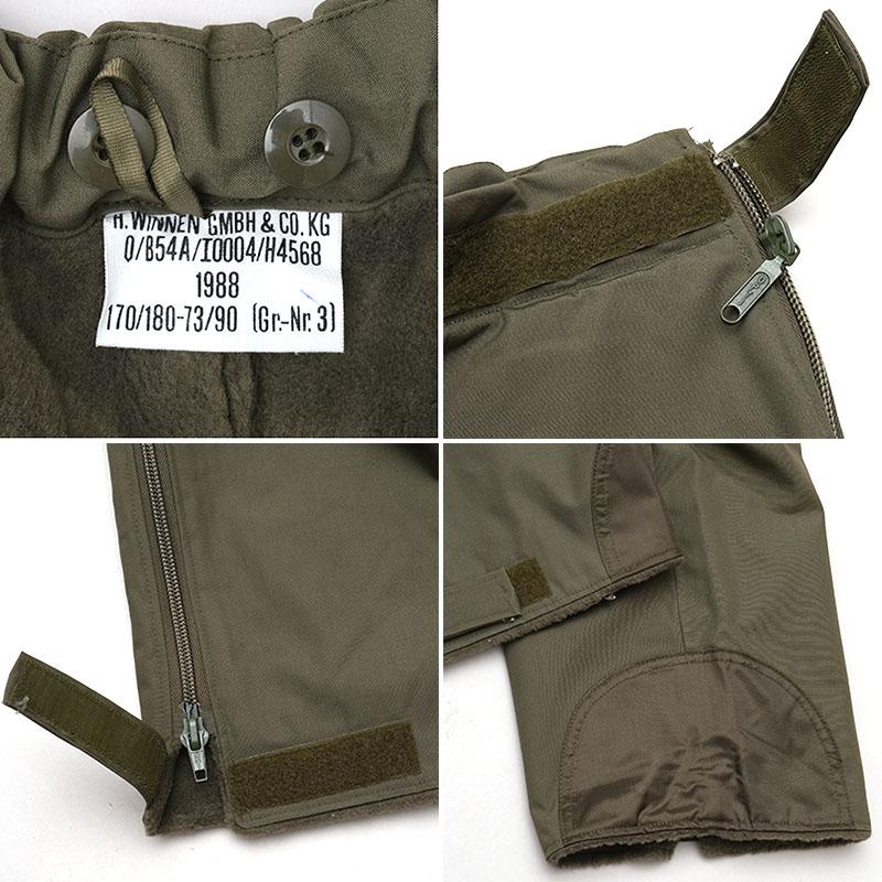 ドイツ軍 ウィンター オーバーパンツ オリーブ デッドストック PP436NN