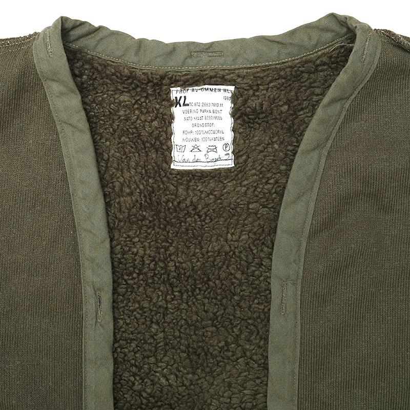 オランダ軍 ボア コートライナー オリーブ USED JC087UN KL ライニング