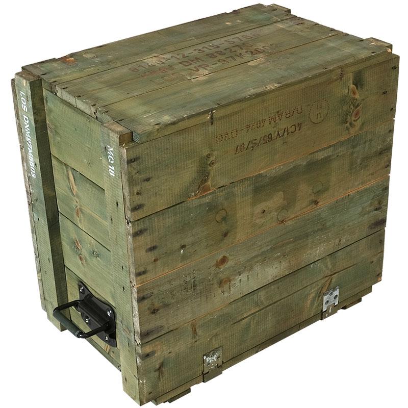 ドイツ軍 DM35 ウッドボックス オリーブ 65×40×60cm USED