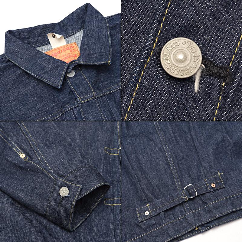 ノベルティープレゼント SUGAR CANE シュガーケーン #SC19007T SUGAR CANE Super “Denim” Collectibles #07 13.5oz. ブルーデニム ジャケット 1946モデル｜seabees｜06