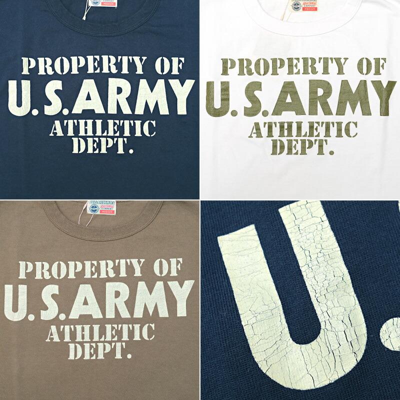 1点ならメール便可 BUZZ RICKSON'S バズリクソンズ #BR79348 半袖 Tシャツ『U.S.ARMY ATHLETIC DEPT.』 メンズ 男性 トップス ティーシャツ ショートスリーブ｜seabees｜03