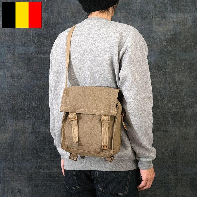 ベルギー軍 マセットバッグ カーキ デッドストック BS207NN 斜めがけ