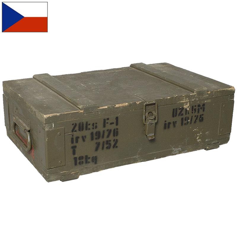 チェコ軍 F1 グレネードボックス ウッド オリーブ USED BX170UN F-1