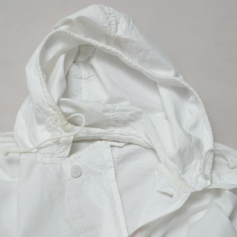 ノルウェー軍 スノーカモパーカー ホワイト USED JP120UN フード付き