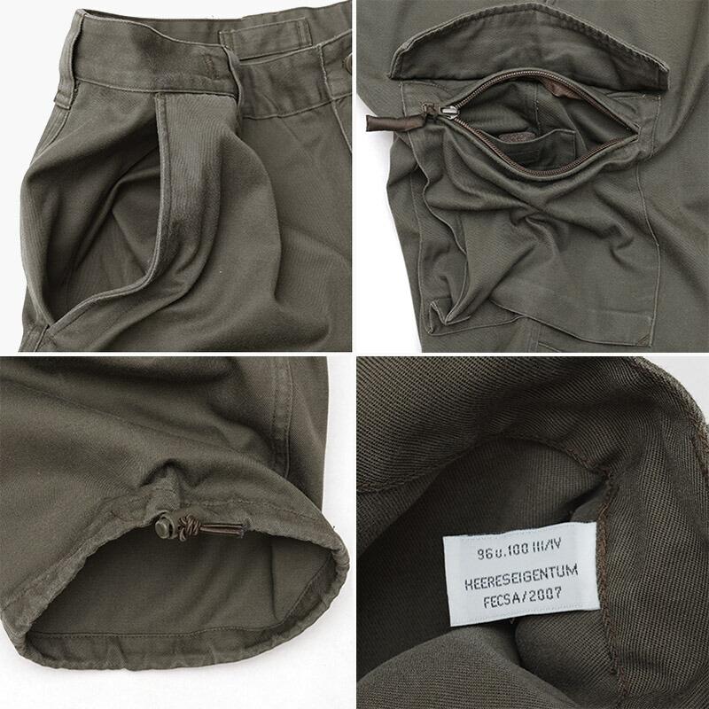 オーストリア軍 フィールド カーゴパンツ ツイル オリーブ USED オーストリア軍 フィールド カーゴパンツ ツイル オリーブ USED