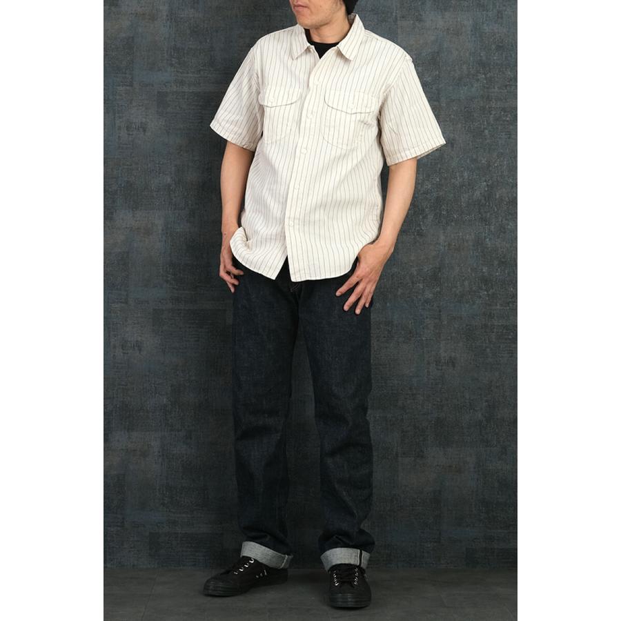 SUGAR CANE SUGARCANE シュガーケーン #SC38699 半袖 コークストライプ