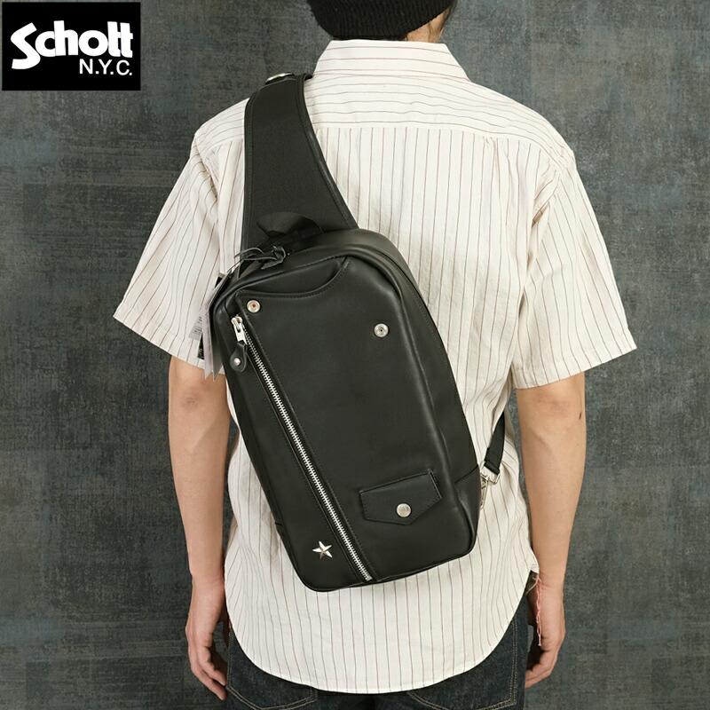 SCHOTT ショット ライダース スリングバッグ 【公式通販】