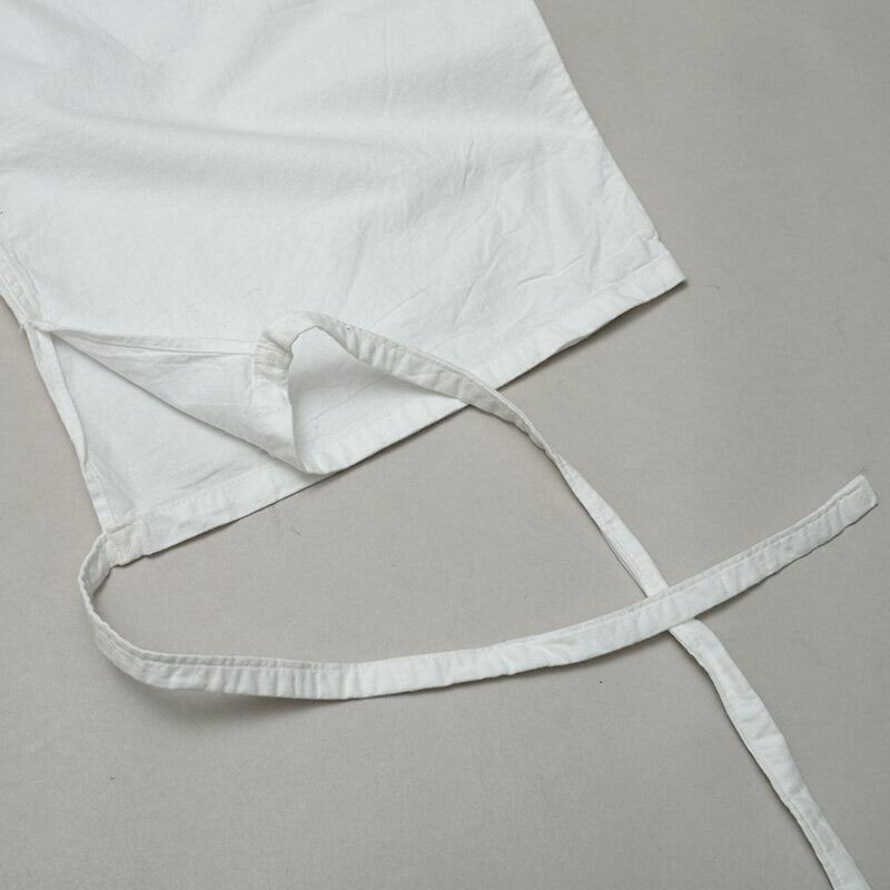 メール便可 ノルウェー軍 スノーカモパンツ スナップボタン ホワイト