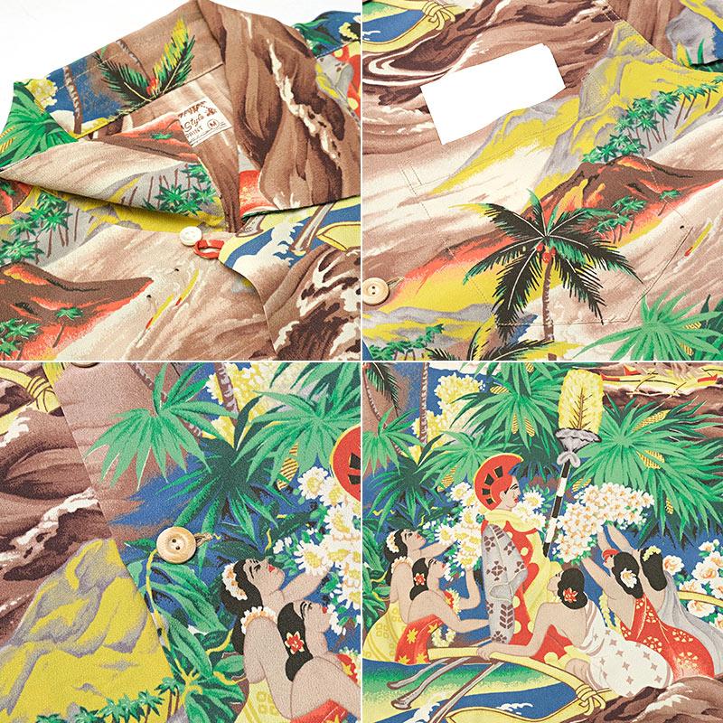 SUN SURF サンサーフ　アロハシャツ　FIRELAND レーヨン 100% SUN SURF サンサーフ アロハシャツ SS39278 ALOHA UNIVERSAL